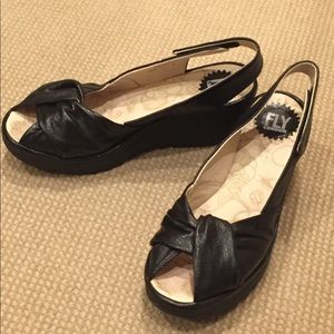 Fly London Slingback Wedges